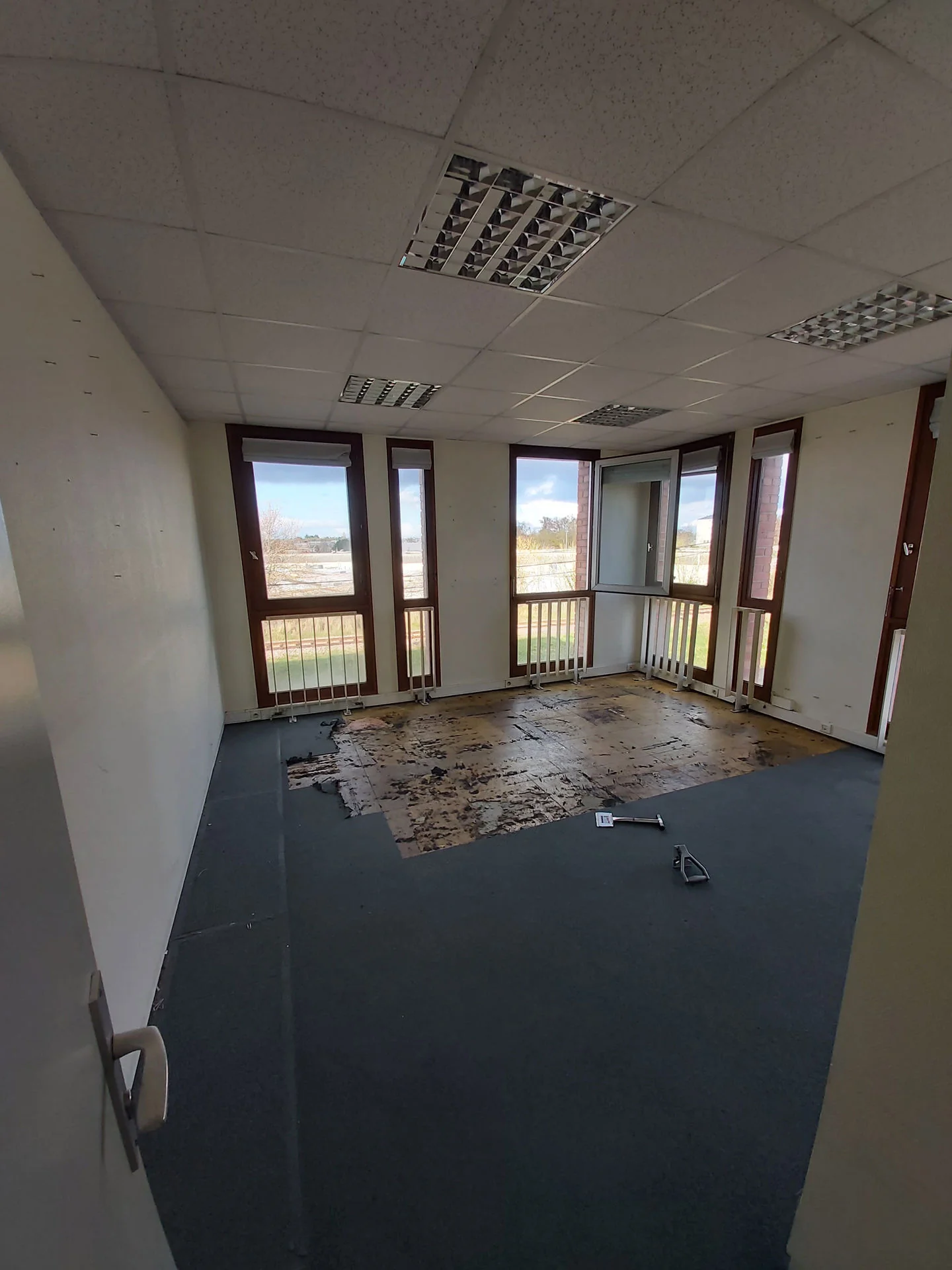 pose sol bureau suite bdco batiment orleans